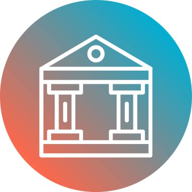 Benzersiz yapı vektör çizgisi simgesi