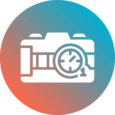 Fotoğraf kamerası vektör simgesi