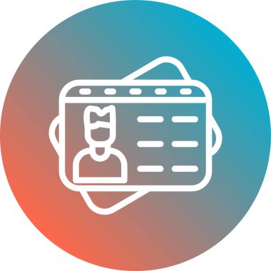 belge simgesi, vektör çizimi