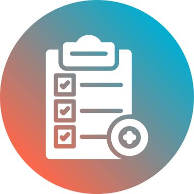 Kontrol listesi simgesi vektör illüstrasyonu