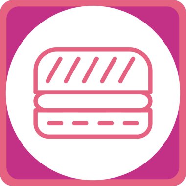 ekmek ikonu vektör illüstrasyonu