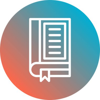 kitap simgesi vektör illüstrasyonu