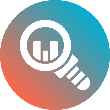 Bir pasta grafiği simgesinin vektör çizimi