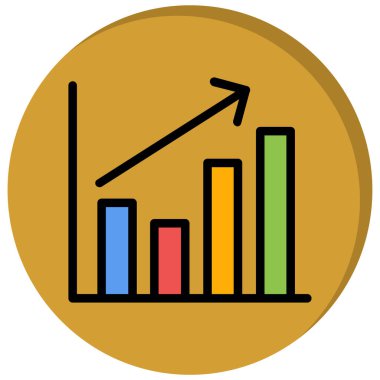 grafik ikonu vektör illüstrasyonu