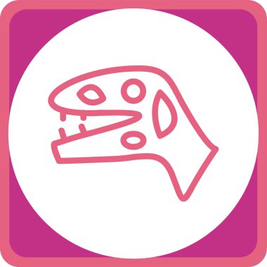 pizza. Web simgesi basit illüstrasyon