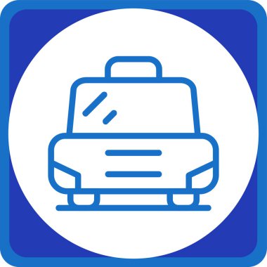 - Araba. Web simgesi basit illüstrasyon