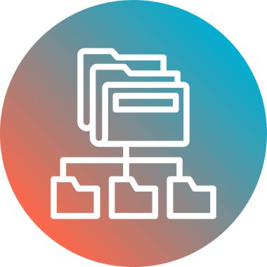 Dosya simgesinin vektör illüstrasyonu