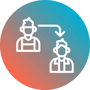 İnsan simgesinin vektör illüstrasyonu