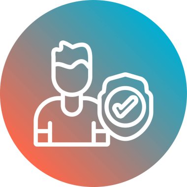 kullanıcı. Web simgesi basit illüstrasyon