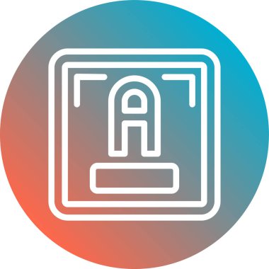 Modern bir simgenin vektör illüstrasyonu