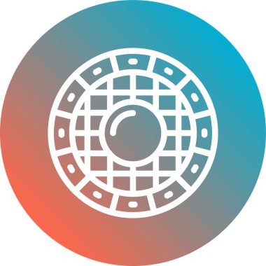 Yuvarlak düğmenin vektör simgesi