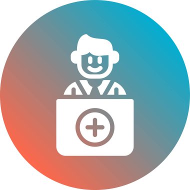 Tıbbi ve bakım ikonunun vektör illüstrasyonu