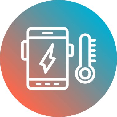 pil vektör simgesi modern çizgi çizimi