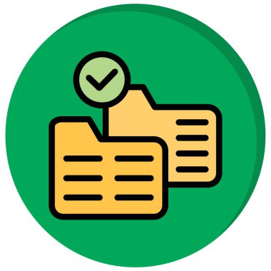 Belge. Web simgesi basit illüstrasyon