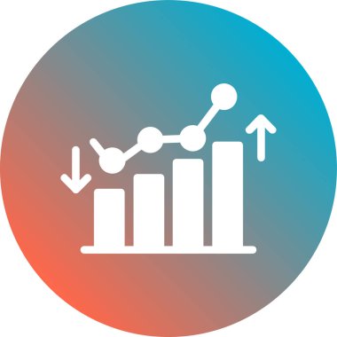 grafik simgesinin vektör illüstrasyonu