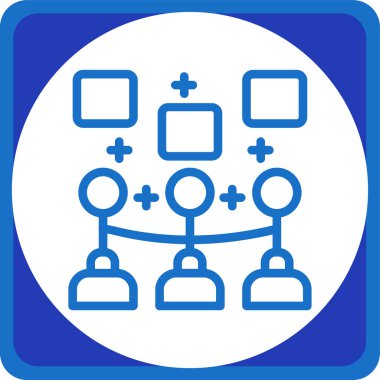 Topluluk. Web simgesi basit illüstrasyon