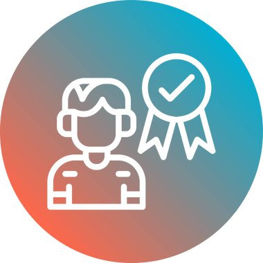 Müşteri simgesi vektör illüstrasyonu