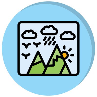 Hava simgesinin vektör illüstrasyonu