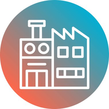 Modern yapı simgesinin vektör illüstrasyonu