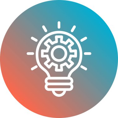 ampul simgesi vektörü, vektör illüstrasyonu