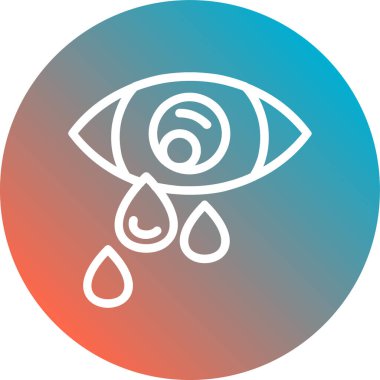 Göz simgesinin vektör illüstrasyonu