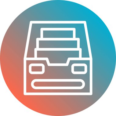 Yazıcı simgesinin vektör illüstrasyonu