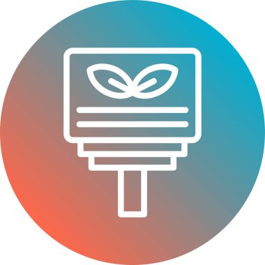 Beyaz arkaplandaki eşsiz vektör simgesi