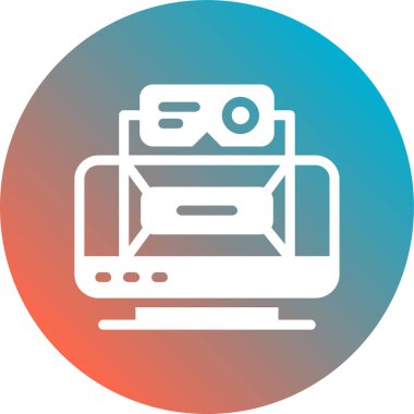 VR Deneyimi Glyph Gradyan Arkaplanı