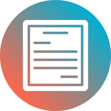 belge simgesi vektör illüstrasyonu