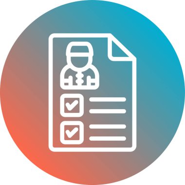 Belge simgesinin vektör illüstrasyonu