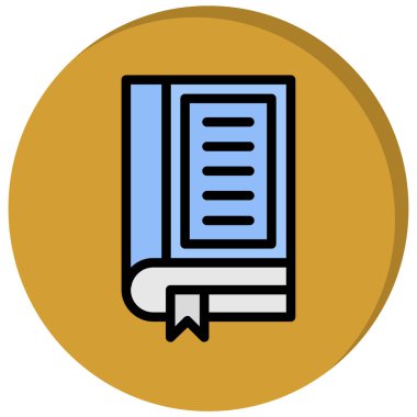 Kitap. Web simgesi basit illüstrasyon