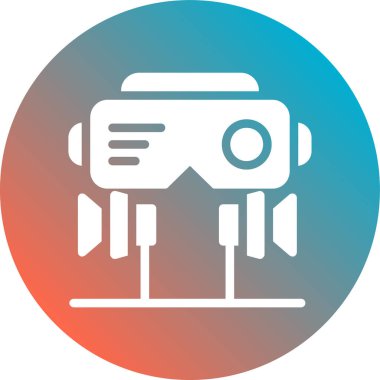 Kamera simgesi. Düz dizayn. 10 saniye.