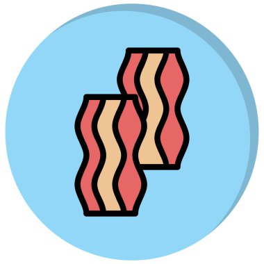 Çizgi film ve şirin köpek simgesinin vektör çizimi