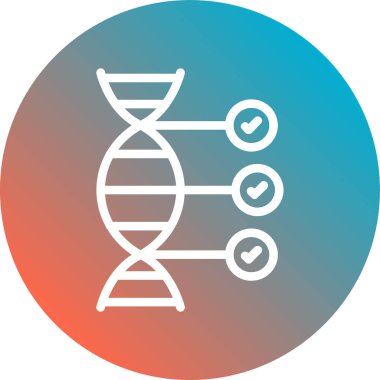 dna. Web simgesi basit illüstrasyon