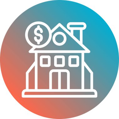 Emlak simgesi vektör illüstrasyonu