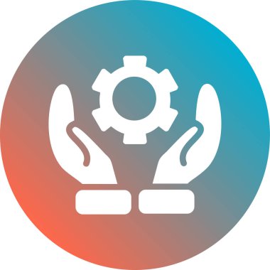 Vites düz yuvarlak vektör simgesi