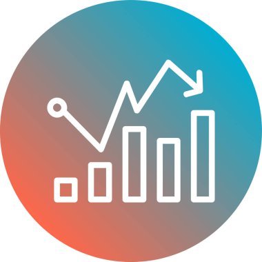 grafik simgesinin vektör illüstrasyonu