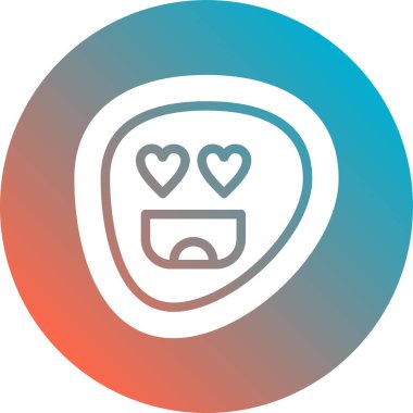 Kalp ikonu vektör illüstrasyonu