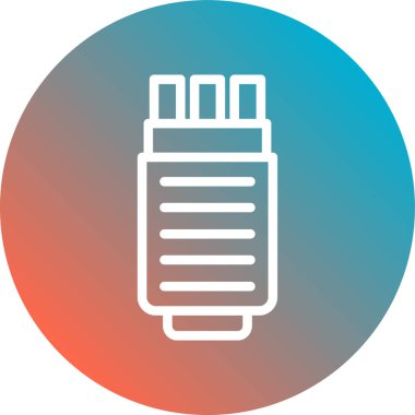 pil simgesi, vektör illüstrasyonu