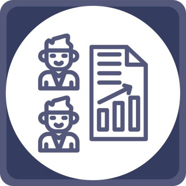 sunum simgesi, vektör illüstrasyonu basit tasarım