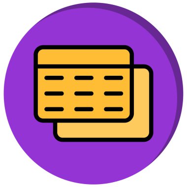 Modern bir simgenin vektör illüstrasyonu