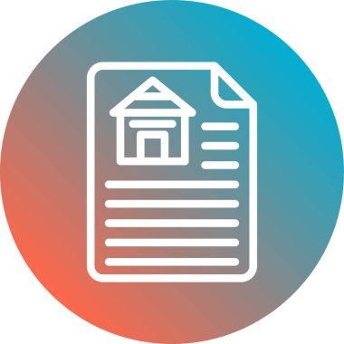 Belge düz simgesi, vektör, illüstrasyon