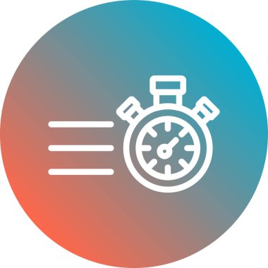 Saat simgesinin vektör illüstrasyonu