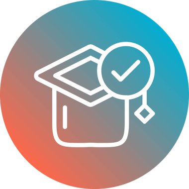 Bir saat simgesinin vektör illüstrasyonu