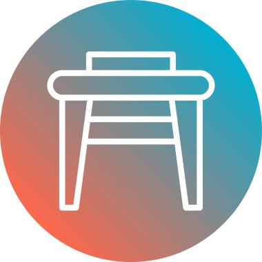 sandalye modern simge, vektör illüstrasyonu