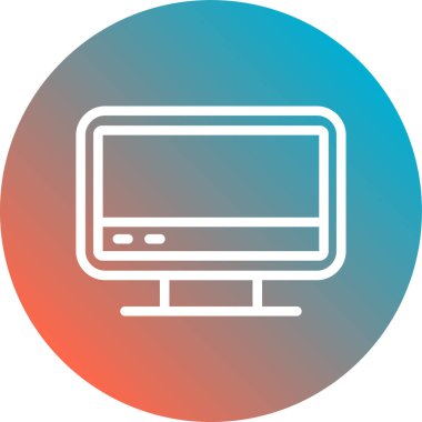 Bilgisayar simgesinin vektör illüstrasyonu