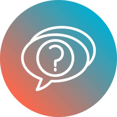 vektör soru işareti simgesi simgesi