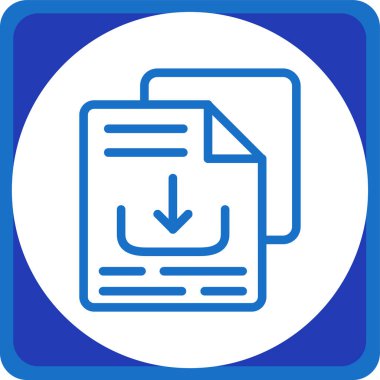 Dosya simgesinin vektör illüstrasyonu