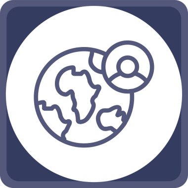 Küresel simge vektör illüstrasyonu