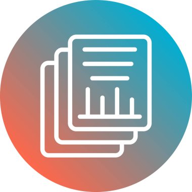 Modern belge simgesinin vektör illüstrasyonu